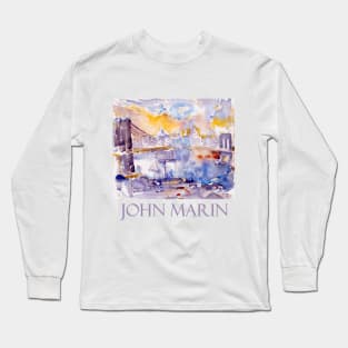 Brooklyn Bridge (1912) by John Marin Long Sleeve T-Shirt